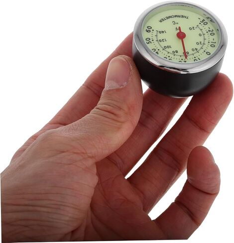Car Window Thermometer Luminous Car Temperature Gauge Self Adhesive Automotive Thermometer for Outdoor Use Continuous Temperature Updates Compact Design Easy Installation in Saudi Arabia