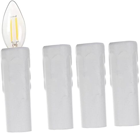 غطاء قاعدة الثريا 4pcs دائمة شمعدانات المصباح أنبوب حامل لإضاءة الإضاءة البديلة لمصابيح شموع مصابيح شموع in Saudi Arabia