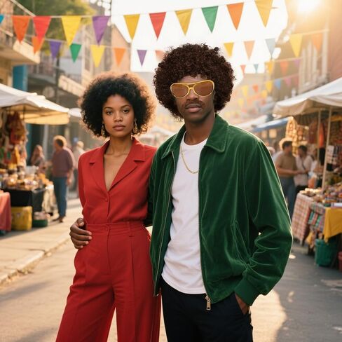 5pcs 70s afro الباروكة للرجال ديسكو الأزياء مجموعة النظارات سلسلة شارب قصير مجعد طبيعي أسود شعر مستعار كاب الرجعية الروك لسبعينيات القرن الماضي in Saudi Arabia