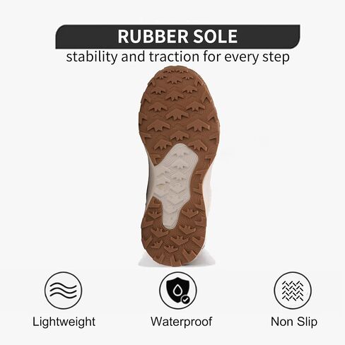 أحذية ثلجية Neoto للسيدات خفيفة الوزن معزولة الفراء الفراء الشتاء الجوارب الكاحل سيدات مريحة في الهواء الطلق أحذية في الهواء الطلق in Kuwait