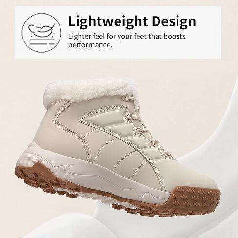 أحذية ثلجية Neoto للسيدات خفيفة الوزن معزولة الفراء الفراء الشتاء الجوارب الكاحل سيدات مريحة في الهواء الطلق أحذية في الهواء الطلق in Kuwait