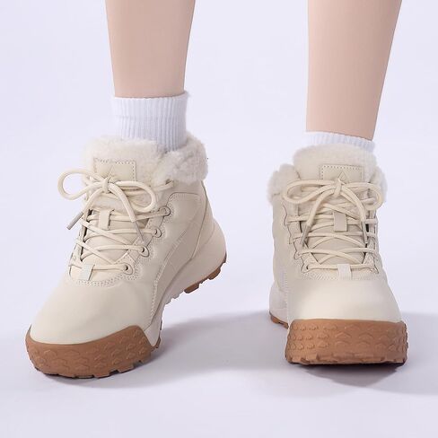 أحذية ثلجية Neoto للسيدات خفيفة الوزن معزولة الفراء الفراء الشتاء الجوارب الكاحل سيدات مريحة في الهواء الطلق أحذية في الهواء الطلق in Kuwait
