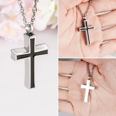 SOITIS Personalized Cylinder Cremation Jewelry for Ashes Custom Urn Necklace for Ashes Stainless Steel Memorial Urn Pendant Necklace in Saudi Arabia