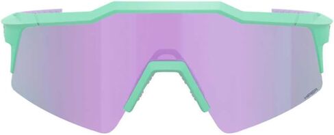 100% SPEEDCRAFT SL Sport Performance Cycling Sunglasses (Polished Translucent Mint - HiPER Silver Mirror Lens) in Saudi Arabia