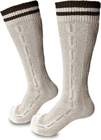 Bavarian striped Socks men - cozy cotton - Oktoberfest and other festivities - Designed in Germany in Saudi Arabia