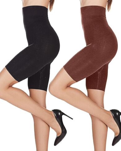 MeMoi 2 Pack Extra High-Waisted Bonded Thigh Shapers in Saudi Arabia
