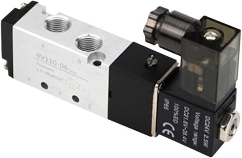 5 طريق المنفذ 2 الموضع 4v110-06 صمام الملف اللولبي الهواء 12V 24V 220V (4V110-06 AC220V) in Saudi Arabia