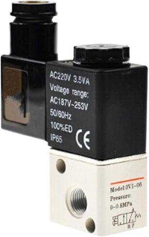 Solenoid Valve 3V1 Series 3V1-06/M5 220V 110V 24V 12V 3 Port 2 Terminal (3V1-M5 ، AC 220V) in Saudi Arabia