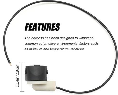 MDEOOSKY Universal Brake Proportioning Valve Wire Sensor, Replacement for All Brake Proportioning Valves PV2 PV4 Pigtail Cable Wiring Harness (Black) in Saudi Arabia
