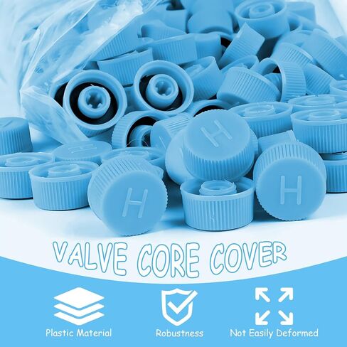 10pcs Care Air Complement صمام الغبار لنظام R134A AC ، غطاء منفذ الضغط المنخفض AC الأزرق و AC عالي الضغط غطاء مكيف الهواء للسيارات SUV للسيارات SUV in Saudi Arabia