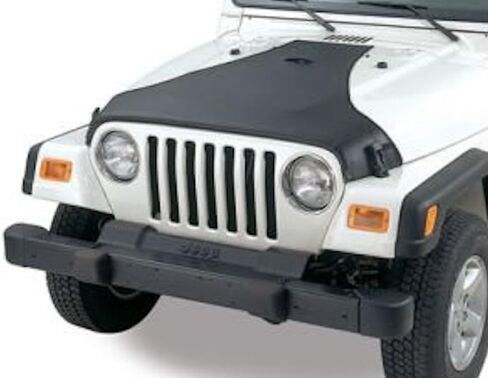 Colgan Custom Fit Front End Mask for Select Jeep Wrangler Models - Carbon Fiber (Black) in Saudi Arabia