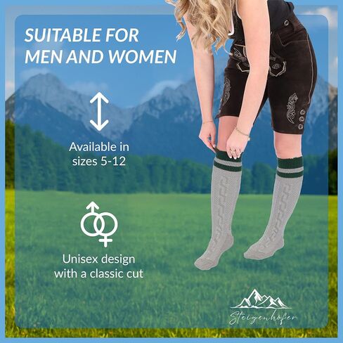 Bavarian striped Socks men - cozy cotton - Oktoberfest and other festivities - Designed in Germany in Saudi Arabia