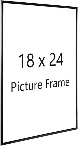 kennethan Poster Frame Black 3 Pack,Slide-In Strips Proof Poster Picture Frames for Photos, Posters, Art Prints, Horizontal or Vertical Wall Mounting (Black, 12x16-3 Pack) in Saudi Arabia