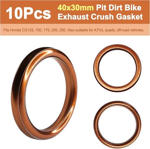 5pcs حفرة الأوساخ الحشيش عادم عادم سحق لحشية هوندا CG125 150CC 200CC دراجة نارية عادم كاتم الصوت لحفرة دراجة نارية ATV Quad 4 Wheeler (30 مم معرف 40 مم OD) OD) in Saudi Arabia