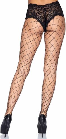 Leg Avenue Women's Fence Fishnet Tights with Boy Short Lace Top in Saudi Arabia