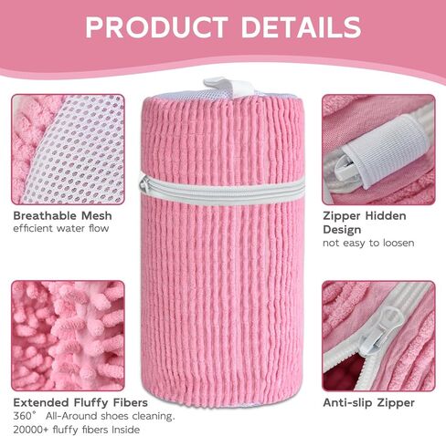 10 قطع من حقائب أحذية السفر مع حبل لتنظيم تخزين الأحذية الكبيرة للرجال والنساء، حقائب برباط شفاف، وردي in Kuwait