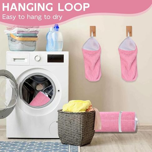 10 قطع من حقائب أحذية السفر مع حبل لتنظيم تخزين الأحذية الكبيرة للرجال والنساء، حقائب برباط شفاف، وردي in Kuwait