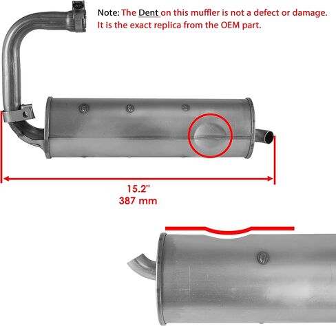 Caltric Muffler and Muffler Pipe مع حشوات متوافقة مع Yamaha Rhino 660 YXR660 2004 2005 2007 in Saudi Arabia