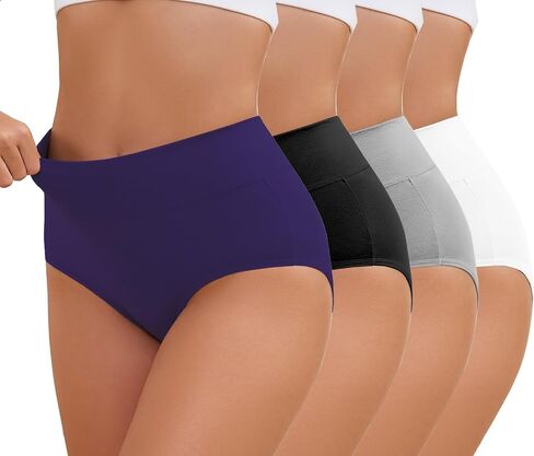 ملخصات داخلية عالية الخصر Zimi 4Pack للنساء S-5XL ملخصات التحكم في البطن in Kuwait