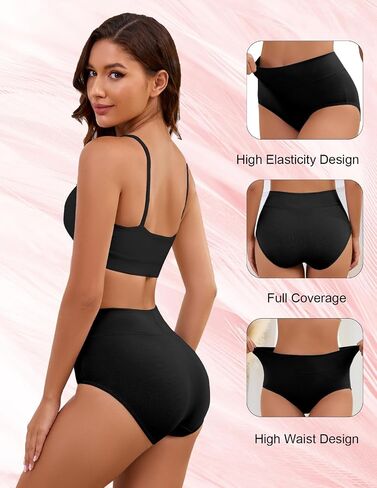 ملخصات داخلية عالية الخصر Zimi 4Pack للنساء S-5XL ملخصات التحكم في البطن in Kuwait