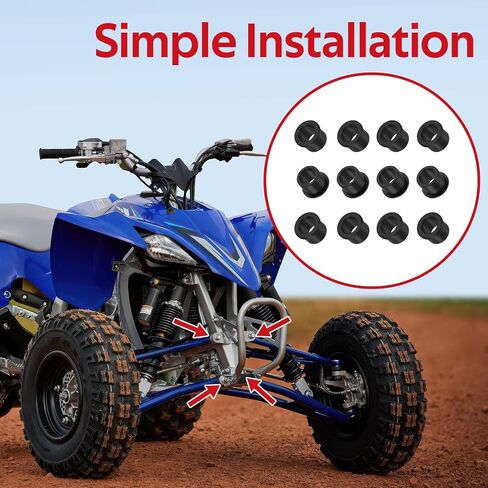 مجموعة من جلبة الذراع 12 PCS لـ Yamaha Banshee 350 YFZ450 Raptor 700 660 250 125 Blaster 200 ، OEM# 90381-15088-00 90381-15084-00 in Saudi Arabia