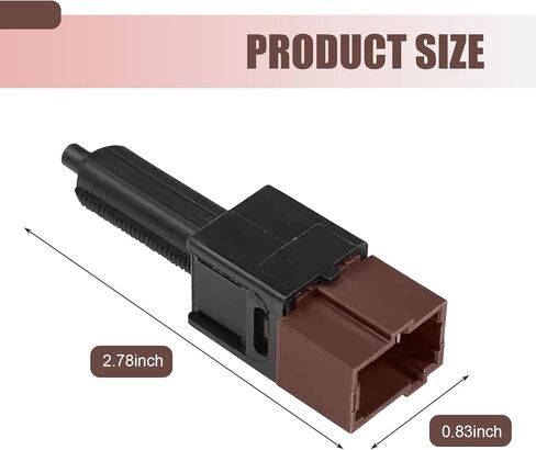 Downhill 1 PC Brake Light Switch ، مفتاح التحكم في ضوء الفرامل ، مفتاح قطع التحكم في كروز ABS ، OEM #25300-3RA0A ، 25300-4M400 ، متوافق مع Ni-Ssan Altima 350Z Sentra Rogue (أسود) in Kuwait