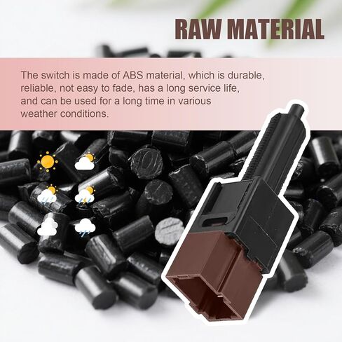 Downhill 1 PC Brake Light Switch ، مفتاح التحكم في ضوء الفرامل ، مفتاح قطع التحكم في كروز ABS ، OEM #25300-3RA0A ، 25300-4M400 ، متوافق مع Ni-Ssan Altima 350Z Sentra Rogue (أسود) in Kuwait