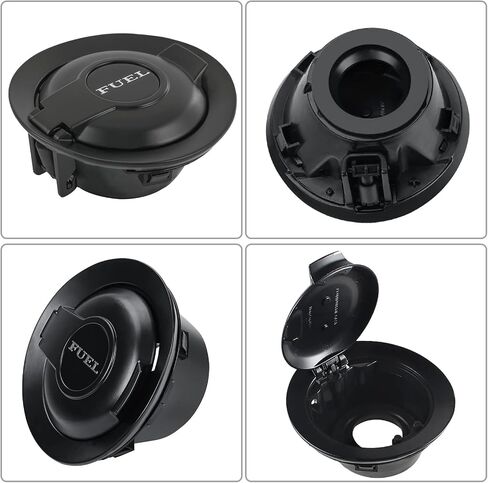 68250120AA Fuel Filler Door Cap, Gas Tank Cover Compatible with 2008-2023 Dodge Challenger, Matte Black Vapor Edition in Saudi Arabia