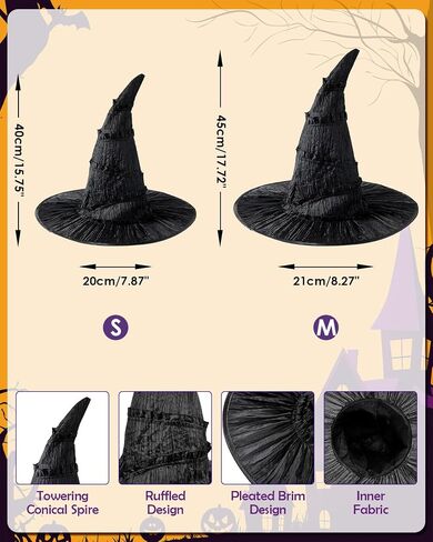 Century Star Witch Hat Wizard Cosplay Hat for Women Halloween Wizard Party Assume Assume in Saudi Arabia