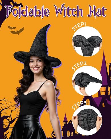 Century Star Witch Hat Wizard Cosplay Hat for Women Halloween Wizard Party Assume Assume in Saudi Arabia