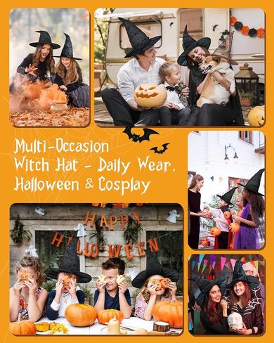 Century Star Witch Hat Wizard Cosplay Hat for Women Halloween Wizard Party Assume Assume in Saudi Arabia