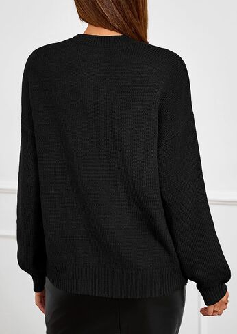 PRETTYGARDEN Womens Sweaters 2025 Fall Fashion Long Sleeve Crewneck Floral Knit Pullover Sweater Tops Winter Clothes in Saudi Arabia