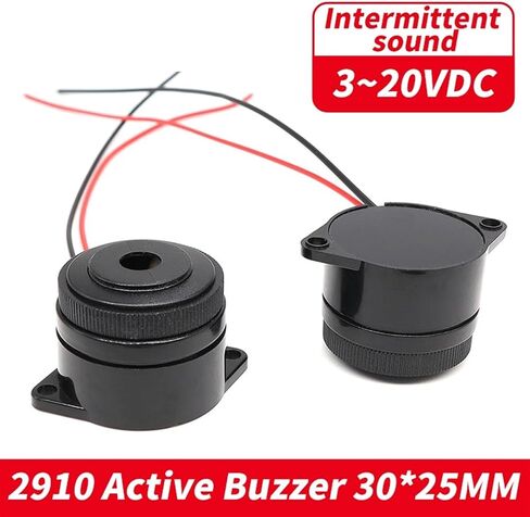 1pcs 2910 صوتي متقطع piezo الكهربائية النشط النشط speacker dimension 30x25mm إنذار DIY معدات التبريد DC in Saudi Arabia