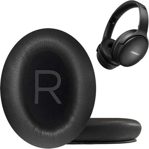 وسائد أذن بديلة لسماعات الرأس Bose QuietComfort 45 (QC45)، وسائد الأذن مع QCSE (QC SE)/رغوة عزل الضوضاء اللاسلكية عالية الكثافة الجديدة QC، مصنوعة من جلد مطاطي بروتيني ناعم in Saudi Arabia