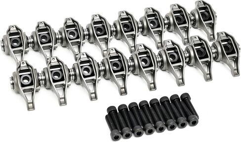 Michigan Motorsports Gen V Rocker Arm Kit مع ترقية تم تثبيت Trunnions - Fits 2014+ 5.3l 6.2l LT1 LV3 L83 L86 L82 L84 L87 in Kuwait
