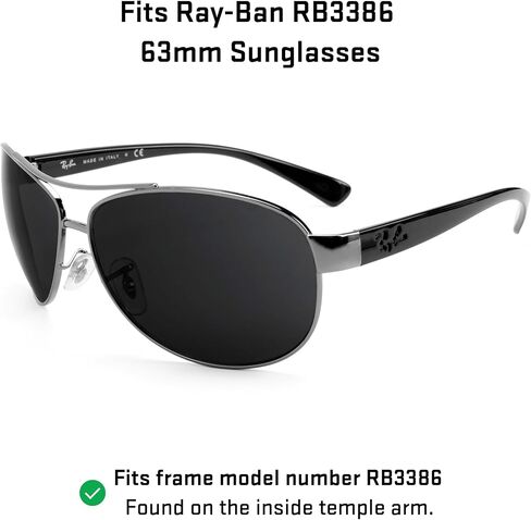 العدسات البديلة لإعادة تراجع Ray-Ban RB3386 63mm in Saudi Arabia