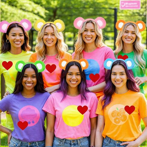Bear Ears Headband and Tail Set for Adult and Kids, Bear Costume Animal Ears Costume with Red Heart Patch Accessory Set in Saudi Arabia