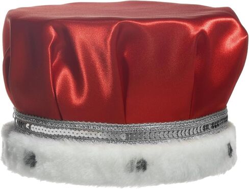Anderson's Satin Crown with Silver Trim and Faux Fur, King Crown For Prom, Homecoming, Royalty, Mardi Gras, Birthday, Party in Kuwait