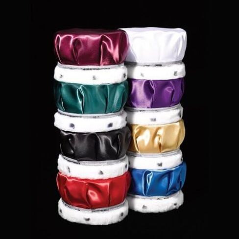 Anderson's Satin Crown with Silver Trim and Faux Fur, King Crown For Prom, Homecoming, Royalty, Mardi Gras, Birthday, Party in Kuwait