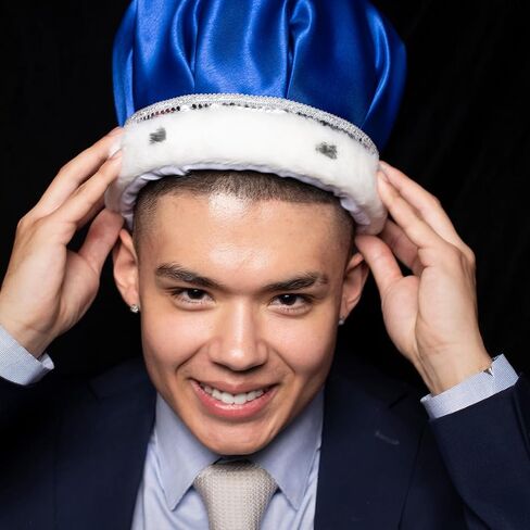 Anderson's Satin Crown with Silver Trim and Faux Fur, King Crown For Prom, Homecoming, Royalty, Mardi Gras, Birthday, Party in Kuwait