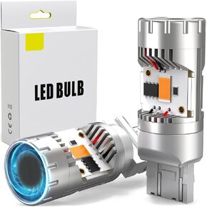 Canbus 3156 3157 LED مصابيح LED مع مقاوم في المقاوم وتوربو مروحة ، مضاد لمكافحة خطأ فلاش خالٍ من المصابيح الخالية من الضوء العكسي لضوء الطور النهاري ، ملاءمة CK والمقبس القياسي ، أبيض ، حزمة من 2 in Kuwait