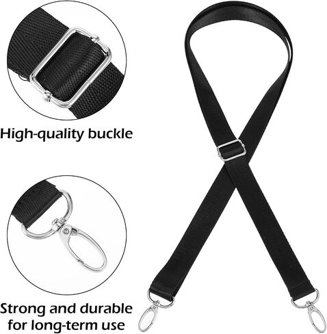 أحزمة محفظة واسعة 1 بوصة استبدال Crossbody ، حزام كتف نايلون عالمي قابل للتعديل مع مقاطع فضية للحقيبة ، حقائب اليد ، الكمبيوتر المحمول ، حقيبة الأمتعة ، كيس الكاميرا in Saudi Arabia