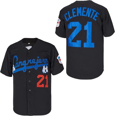 Criollos Caguas 21 Puerto Rico Classic Clemente Mens Baseball Jersey Hip Hop Short Short Term in Saudi Arabia