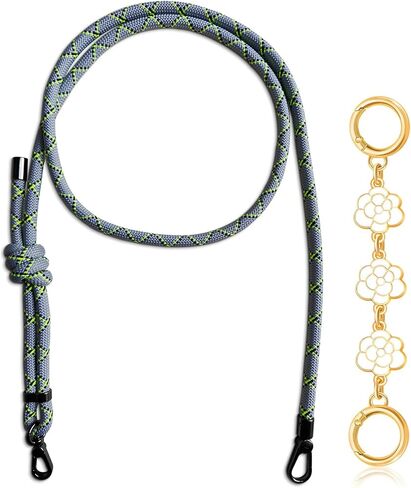 محفظة أحزمة استبدال Crossbody ، حبل Paracord حبل محفظة منسوجة مع سلسلة موسع حقيبة الذهب لبطولة Long Champ Mini Handbag حقيبة قابلة للتعديل للنساء ، المراهقين （وردي عميق in Saudi Arabia
