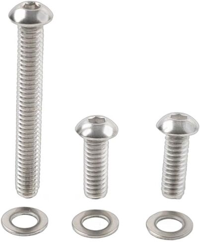 Rbanna1 3pcs Fairing Windshield Bolt Trim Torx Screw Screw Steel Silver Motordike for Harley Electra/Stree Glide Ultra Limited 14+ in Saudi Arabia