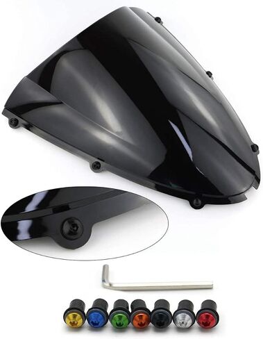 مسامير طقم الترباس العادلة مقاطع غسالات التثبيت مجموعات التثبيت مناسبة ل Suzuki GSX-R600 GSXR750 K4 K6 2004 05 06 2007 بطول الزجاج الأمامي مسامير مجموعات (أسود) in Kuwait