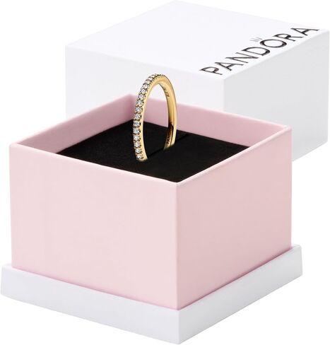 PANDORA Timeless Sparkling Band Ring - Layering or Stackable Ring - Ring with Clear Cubic Zirconia - Gift for Her - Jewelry for Women with Gift Box in Saudi Arabia