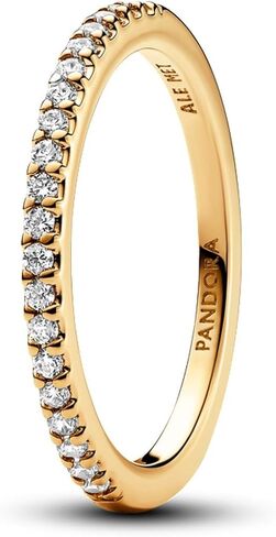 PANDORA Timeless Sparkling Band Ring - Layering or Stackable Ring - Ring with Clear Cubic Zirconia - Gift for Her - Jewelry for Women with Gift Box in Saudi Arabia