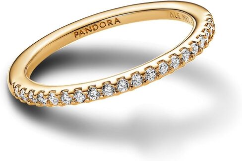 PANDORA Timeless Sparkling Band Ring - Layering or Stackable Ring - Ring with Clear Cubic Zirconia - Gift for Her - Jewelry for Women with Gift Box in Saudi Arabia