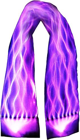 LED Light Up Scarf with 7 Color Change, USB Rechargeable, Flashing Costume for Party, Festival, Stage, Raves & Birthday in Saudi Arabia
